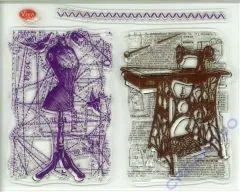 Silikon-Stempel Hintergrund Schneiderei