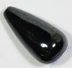 Acrylperle Tropfen 28x15mm hematite