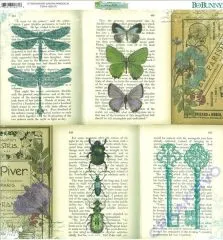 Scrapbooking Papier Enchanted Garden - Periodical (Restbestand)