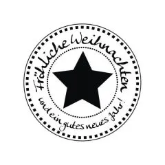 Butterer Stempel - Fr�hliche Weihnachten