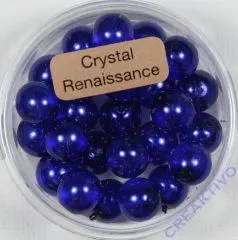 Crystal Renaissance Perlen 8mm dunkelblau