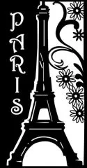 Marabu Silhouette-Schablone DIN A4 Romantic Paris (Restbestand)