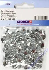 Acryl-Streuteile Diamant krsitall 1cm ca. 100 Stck
