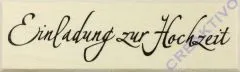Butterer Stempel - Einladung zur Hochzeit