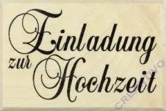 Butterer Stempel - Einladung zur Hochzeit