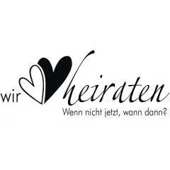 Butterer Stempel - Wir heiraten - wenn nicht jetzt, wann dann?