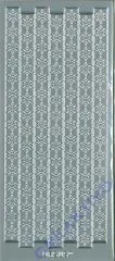 Sticker Bord�re Schneeflocke silber