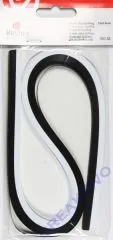Papier f�r Quilling schwarz / wei� 0,6cm