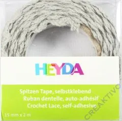Spitzen Tape selbstklebend hellgrau