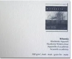 Hahnem�hle Aquarellkarton Britannia 300g/qm 50x65cm