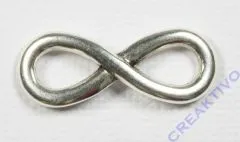 Metall-Zierelement Infinity silber