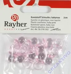 Rayher Kunststoff-Schnuler 2cm - rosa