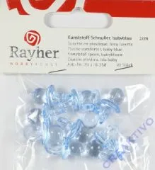 Rayher Kunststoff-Schnuler 2cm - hellblau