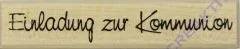 Butterer Stempel Einladung zur Komunion