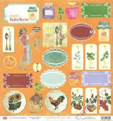 Scrapbooking-Papier My home garden - 07 (Restbestand)