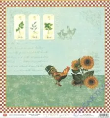 Scrapbooking-Papier My home garden - 01 (Restbestand)