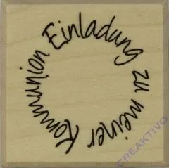 Butterer Stempel Einladung zur Kommunion