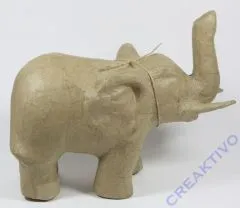 Pappmach Elefant 21cm x 17cm x 12cm