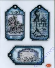 Silikon-Stempel Tags-Paris