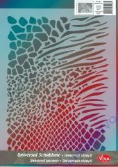 Universalschablone Animalprint Allover
