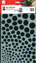 Marabu Art Stencil Schablone - Growing Dots