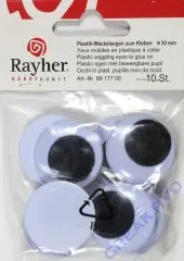Wackelaugen 30mm 10St�ck rund