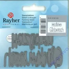 Stanzschablone Herzlichen Glckwunsch