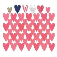 Sizzix Thinlits Die Set 7PK - Card Front, Hearts w/Layering Shapes