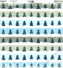 Scrapbooking-Papier Sleigh Ride - Tranquil (Restbestand)