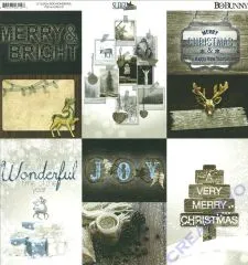 Scrapbooking-Papier Sleigh Ride - Wonderful (Restbestand)