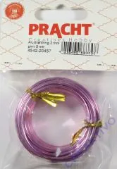 Pracht Aludraht 2mm Role 5m pink