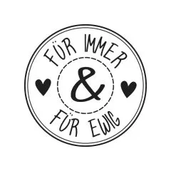 Butterer Stempel - F�r immer & f�r ewig
