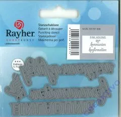 Stanzschablone Einladung zur Kommunion / Konfirmation