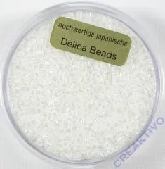 Pracht Delica Rocailles 2mm 9g pearl white