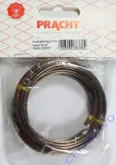 Pracht Aludraht 2mm Role 5m braun