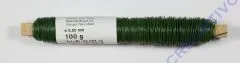 Blumendraht 0,50mm 100g dunkelgr�n