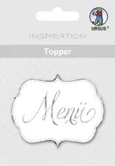 Topper wei�/silber Men�