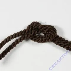 Dekokordel 4mm Meterware dunkelbraun