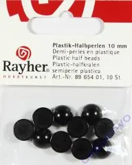 Plastik-Halbperlen 10mm