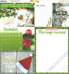 Bo Bunny Scrapbookingpapier Calendar girl - December (Restbestand)