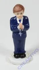 Kommunionkind Junge aus Polyresin 8,5cm