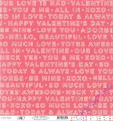 Scrapbookingpapier Hello Love - Two hearts