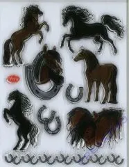 Silikon-Stempel Pferde