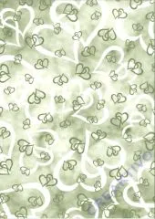 Transparentpapier A4 - Herzen gold (Restbestand)