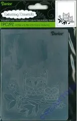 Darice Prgeschablone Eulen auf Zweig