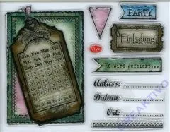 Silikon-Stempel Einladung