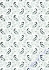 Bastelkarton A4 Paisley Elegance silber (Restbestand)