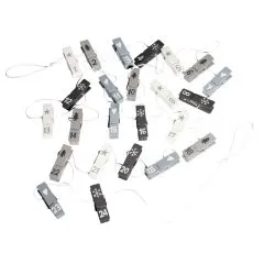 Adventszahlen Holz-W�scheklammern an Schnur 1-24