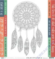 Scrapbooking-Papier Kaisercraft Boho Dreams - P2112 Daydreamer