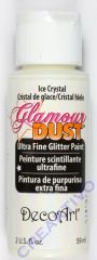 DecoArt Glamour Dust Ultra Fine Glitter Paint 59ml - Ice crystal